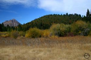 Black Butte and Spring Hill from Mount Shasta City. Cascades, Black Butte - Oct2007 006 copy (Custom)