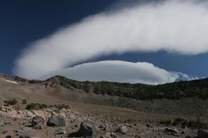 A lenticular cloud above Wintun Ridge. Cascades, Mt Shasta, Clear Creek - Aug2012 122 copy (Custom)
