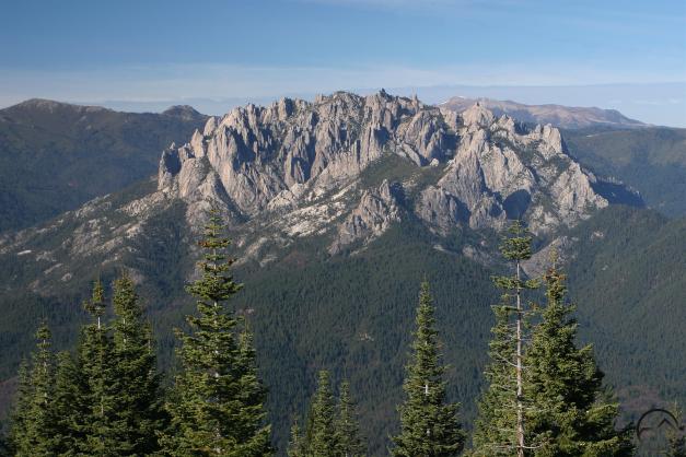 The Castle Crags are an isolated granite pluton.